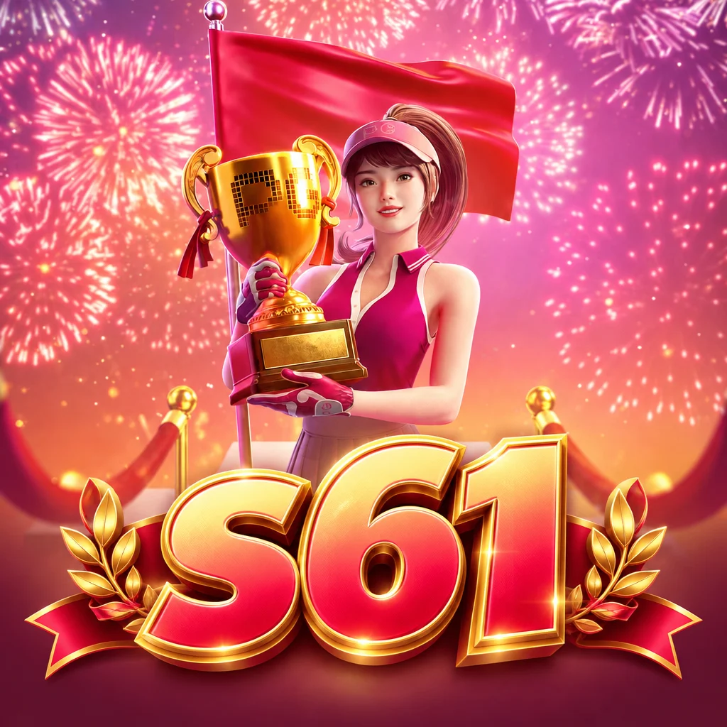 s61 visual lapangan hijau bertema olahraga Super Golf Drive